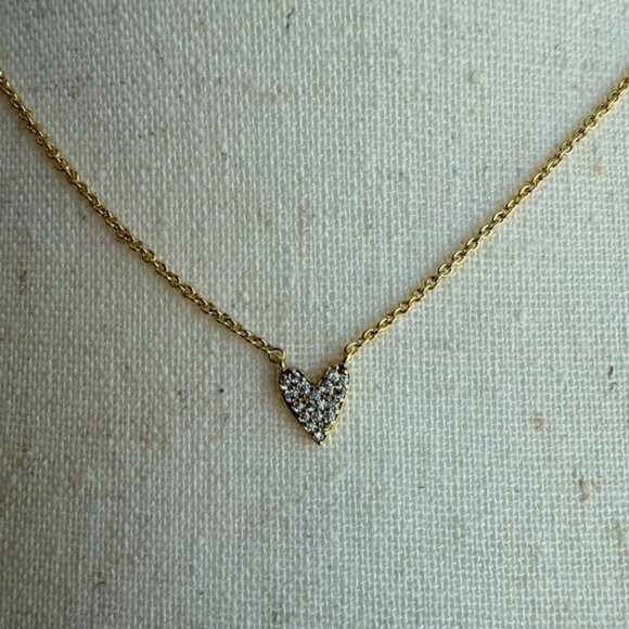 Uncommon James Pave Heart Necklace - Gold - Picture 10 of 14